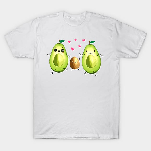 Mamacado - Papacado - Avocado - Partnerlook - Pregnant T-Shirt by BigWildKiwi